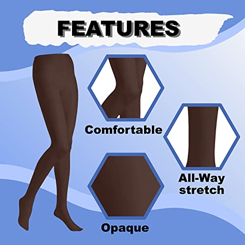 Image of Butterfly EMEM Apparel Women's Plus Size Queen Opaque Footed Tights