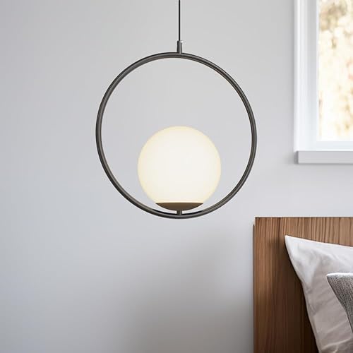 Lámpara colgante moderna nórdica de joyas y perlas  Lámpara de techo regulable perfecta para cocina, dormitorio, comedor y sala de estar, luz LED, 1