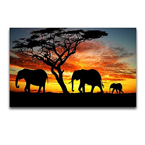 Diamond Painting Éléphant 5D pour sublimer votre décoration murale de salon