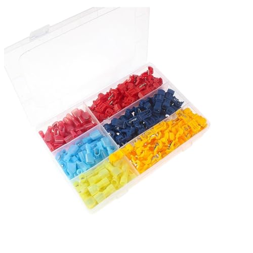 240Pcs T-Tap Wire Connector Quick Electrical Cable Connectors Kit Snap Splice Lock Wires Terminal Crimp Wire Terminals DIY New 2026 High for Reliable Electronic Component
