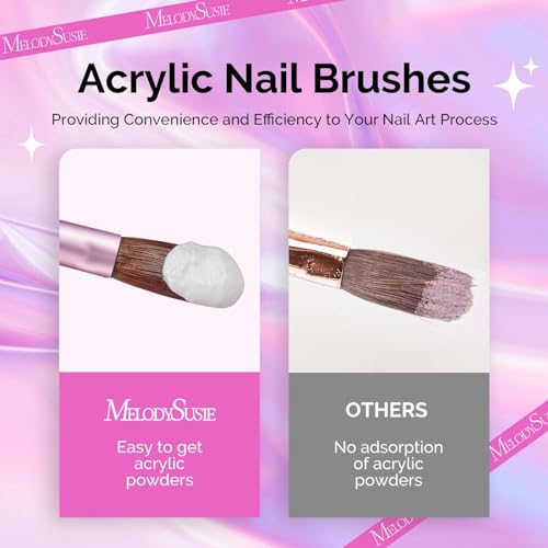 Set de 4 Pinceles Acrílicos para Uñas MelodySusie miniatura 3