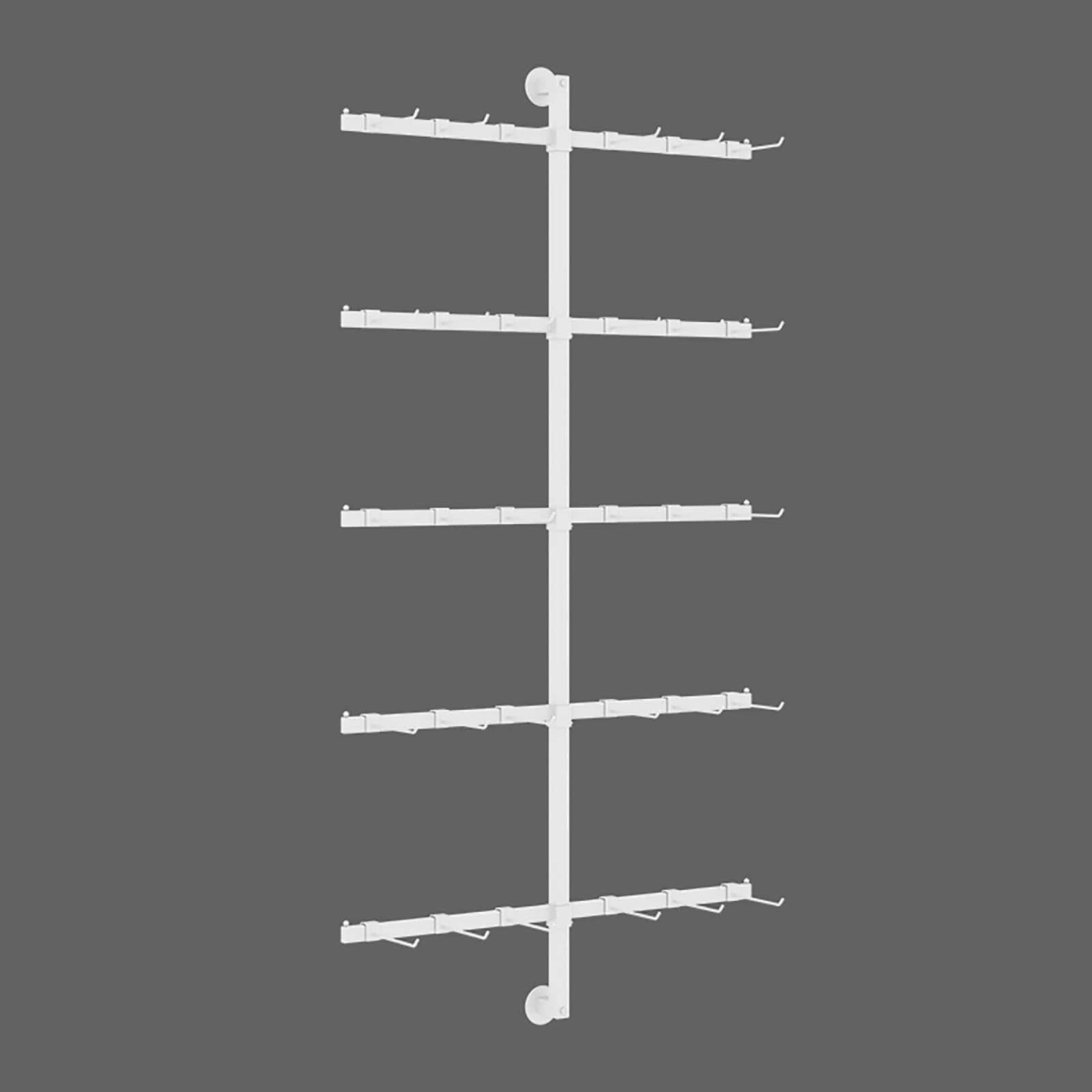 HUXUZYDY Espositore da parete multiuso per cappelli e accessori da calcio, perfetto per la decorazione della casa, 60 x 120 cm, bianco, 60 x 120 cm