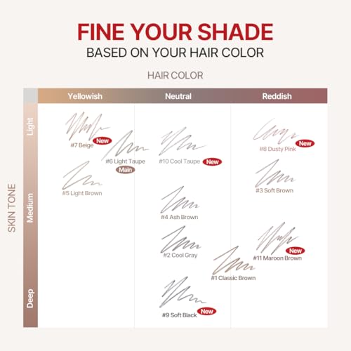 Image of Espoir The Brow Balance Pencil #9 Soft Black | Eye Brow Pencil that's Natural and Easy to Draw without Clumping | A Detailed and Rich Eyebrow Texture | Korean Makeup