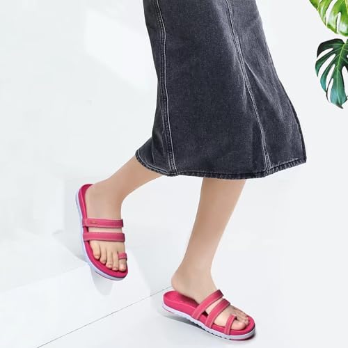 Image of KuaiLu Womens Slides Sandals With Arch Support Comfort Plantar Fasciitis