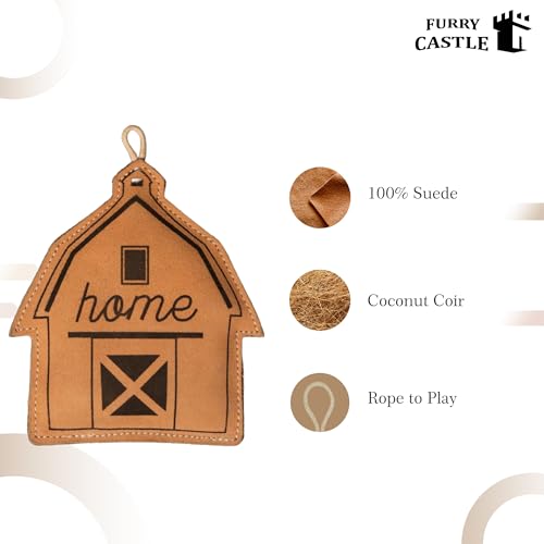 Image of Dog Toys Leather Shape Perfect for Pets-Dog & Cats (Pack of 1, Tan)