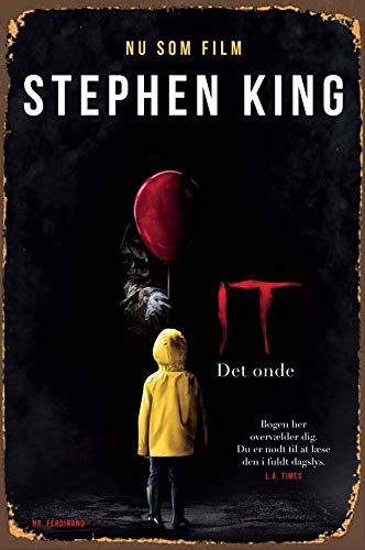 Stephen King It 017 Film d'horreur vintage rétro Décoration en métal Affiche en métal Peinture en métal vintage 20,3 x 30,5 cm