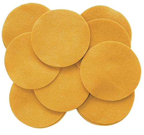 Image of Playfully Ever After Mustard Yellow Craft Felt Circles (3 Inch - 30pc)