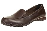 Skechers Bikers Lamb Damen Sommerschuhe Slip On Slipper Ballerina Leder Choc, Schuhgröße:35 EU