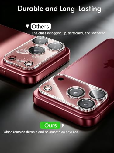 Tamoria for iPhone 18 Pro Max Camera Lens Protector Clear 9H Glass 3-Pack - image 6