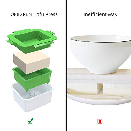 TOFIIGREM Tofu Press - Easily Removes Water from Tofu for Better Texture and Taste