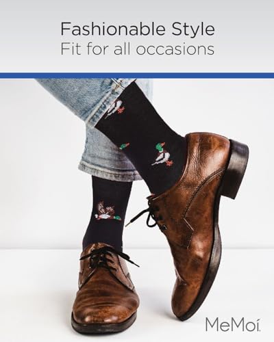 MeMoi Men's Mallard Most Fowl Rayon from Rayan Blend Novelty Crew Sock4