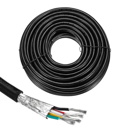 Câble blindé UL2464 18AWG 5 conducteurs 15,24m 300V pour appareil ménager et CNC