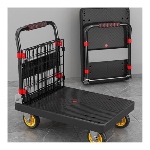Carrito plegable de mano 4 ruedas 90x60cm miniatura 3