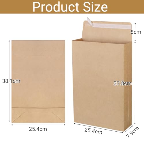 Enveloppes à soufflet en papier manille pour protéger vos grands documents du pli