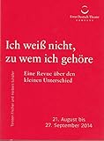  Programmheft Ich weiß nicht, zu wem ich gehöre Premiere 21 August 2014 Spielzeit 2014 / 2015