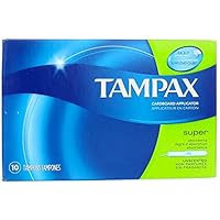 Algopix Similar Product 13 - Tampax Flushable Super Tampons 10 ct