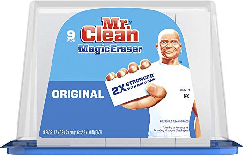 Mr. Clean Magic Eraser Original, Cleaning Pads with Durafoam, 9 Count Exclusive Edition