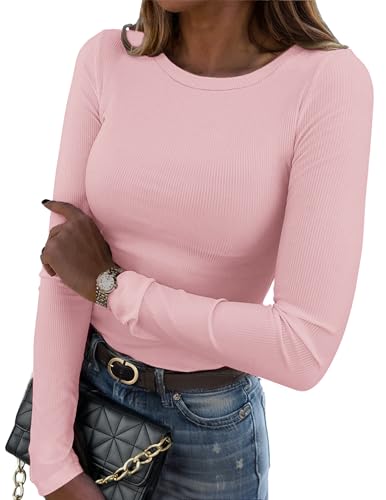 Zeagoo Women's Long Sleeve Crewneck Shirts Casual...