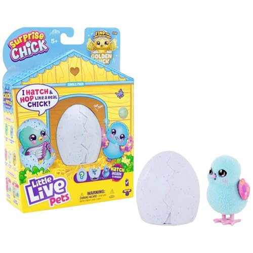 Image of Little Live Pets| Surprise Chick| Cute Interactive Collectible Toy Chick Chirps & Taps| Hatches Out Of Egg & Hops About (26452)