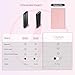 Clutch Pro Portable iPhone Charger for Travel 5000 mAH TSA Approved Magnetic Airplane Safe Portable Charger only Compatible with iPhone 14 & Older Devices with Built-in Lightning Cable 3.7 oz - Pink