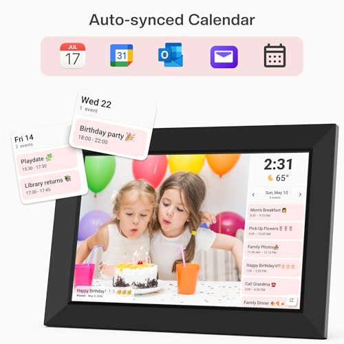 Frameo 10.1" WiFi Digital Picture Frame, Electronic Photo Frames - 32GB photo 5