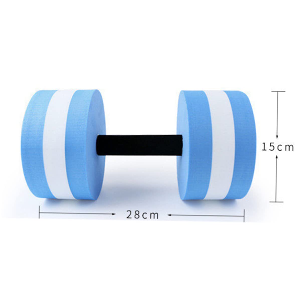POPETPOP 2Pcs Eva Floating Dumbbell for Water Aerobics and Swimming Exercises Durable Aquatic Fitness Equipment Playful Blue for Enhanced Resistance and Balance