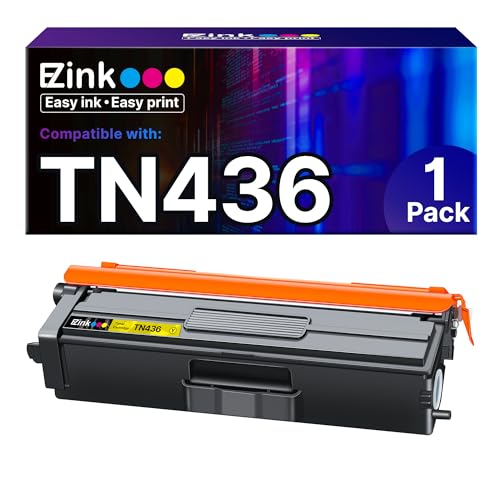 E-Z Ink TN436 Toner Cartridge Replacement for Brother TN436 TN433 TN431 Toner to Use with Brother HL-L8260CDW, L8360CDW, MFC-L8690CDW, L8900CDW, DCP-L8410CDW Printers(Yellow ,1 Pack)