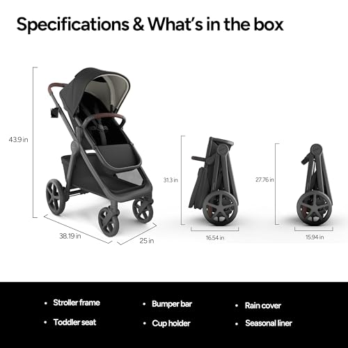 Image of Mompush Ultimate 3 Full Size Stroller, Extendable Seat, Infant to Toddler
