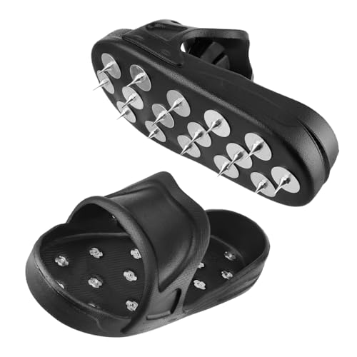 Best Shoes to Walk on Concrete: Comfort & Support Guide 14 Sharp Epoxy Floor Spiked Shoes for Resinous Coatings EVA Soft Material Spiked Shoes Safe Walking on Floor Leveling Compounds and Epoxy Floor Coating(Large)