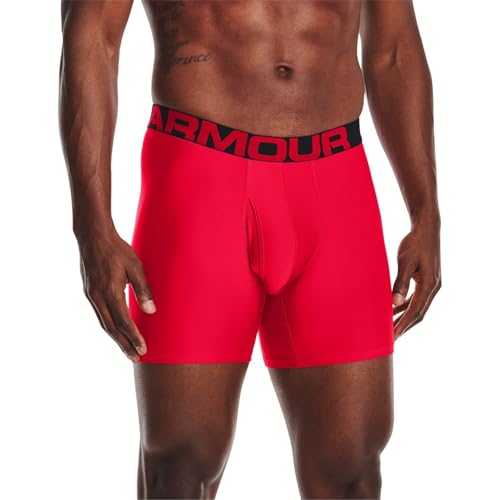 Image of Under Armour mens Multi-pack Performance Tech Boxerjock Brief, 6 inch Inseam, All-day Comfort & Soft