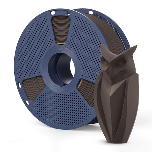 Image of SUNLU Real Wood Fiber PLA Filament 1.75mm, 1KG (2.2LBS), Walnut | Natural Matte Wood Texture, Reduced Clogging, Easy Printing, Real Wood Fiber 3D Printer Filament