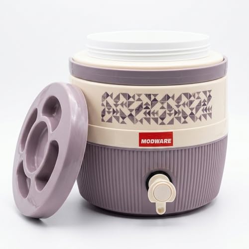 Image of MODWARE Kool Marina Insulated Plastic Water Jug, 6 litres, Food Grade, BPA Free, Easy to Carry (Purple, 6000)