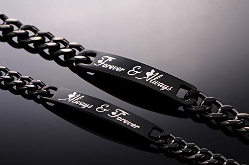 Forever and Always Couple Bracelet Matching Set Valentine Gift (A Set)2