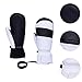 Zxpjkyu Ski Gloves 1 Pair Snow Mittens Keep Warm Snow Gloves Adults Snow Mitts for Running Outdoor Skiing Winter Sports Skating, Total Length 25.5cm