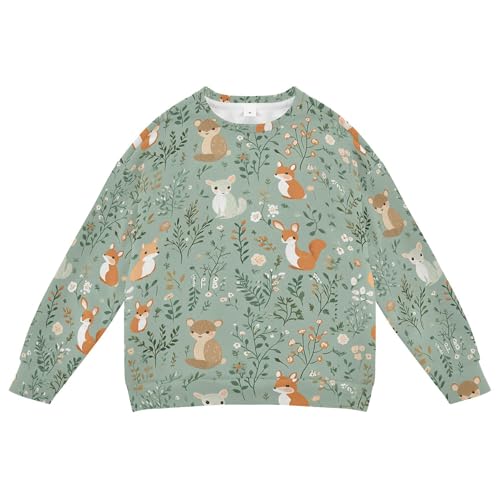 JUNZAN Cute Animals Little Kids Hoodie Sweatshirt Fleece Sweatshirt With Hoodie Sports 4T