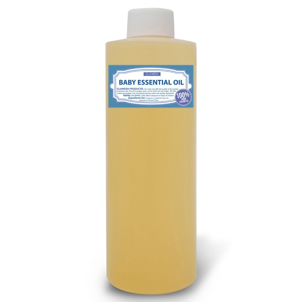 CLANRIZA Baby Essential Body Oil Scented Fragrance - Pure & Natural Perfume Oil - Scented Body Oil for Skin – All Day Fragrance & Body Care - Ideal