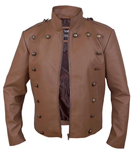 F&H Men's Rocketeer Cliff Secord Bill Campbell Stunt Pilot Flight Jacket3