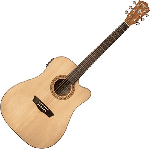 Guitare Washburn Folk Harvest D7SCE natural - Les Beatles, Paul McCartney, John Lennon, RIngo Starr, George Harrison Guitare Washburn Folk Harvest D7SCE natural – Image 7