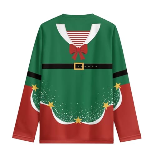 Christmas Long Sleeve Shirts for Girls Graphic Vintage Pullover Tops Fall Winter Clothes for Back to School 3-16Y2