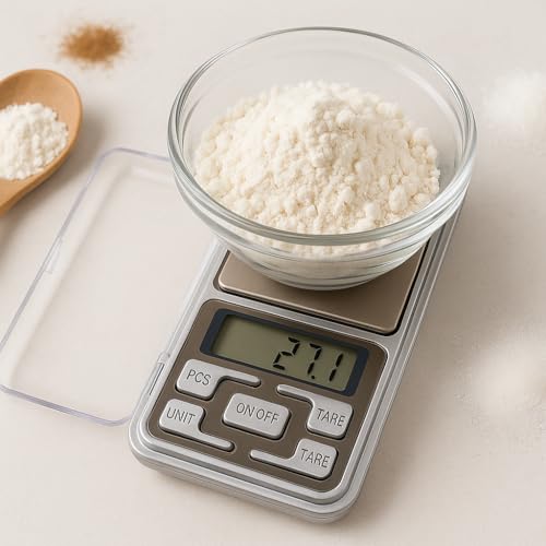 Báscula Digital de Precisión 500g/0.01g, Mini Balanza Portátil con Pantalla LCD, Función Tara y Unidades Múltiples, Ideal para Cocina, Joyería, Café y Laboratorio - imagen 4
