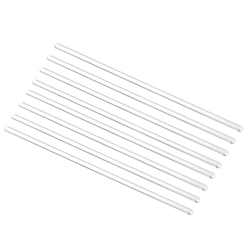 sourcing map 3.3 Baguette En Verre Borosilicate De 11,8 De Longueur Et De 8 mm De Diamètre, Outils De Mélange, 8 Pièces