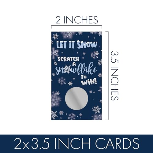 Juego de Fiesta para Invierno – 30 Tarjetas Rasca y Gana con Tema Invierno, para Baby Shower o Fiesta de Navidad miniatura 4