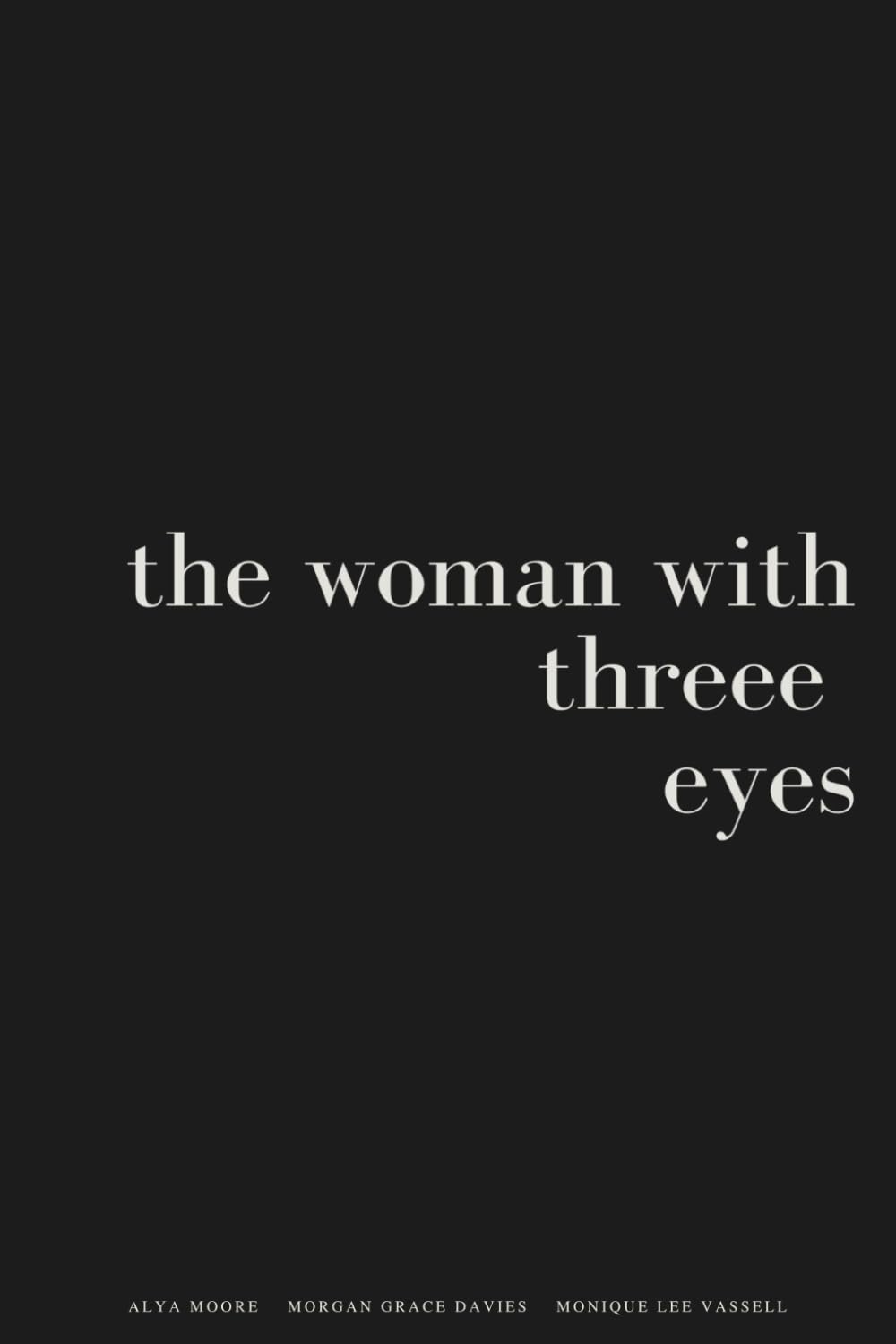 Tableau The Woman With Threee Eyes portrait sur toile art abstrait moderne