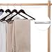 Nature Smile Luxury Mahogany Wooden Suit Hangers - 6 Pack - Wood Coat Hangers,Jacket Outerwear Shirt Hangers,Glossy Finish with Extra-Wide Shoulder, 360 Degree Swivel Hooks & Anti-Slip Bar with Screw