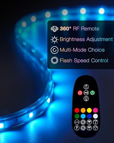 Tira LED RGB Shine Decor 98.4 ft impermeable y conectable miniatura 4