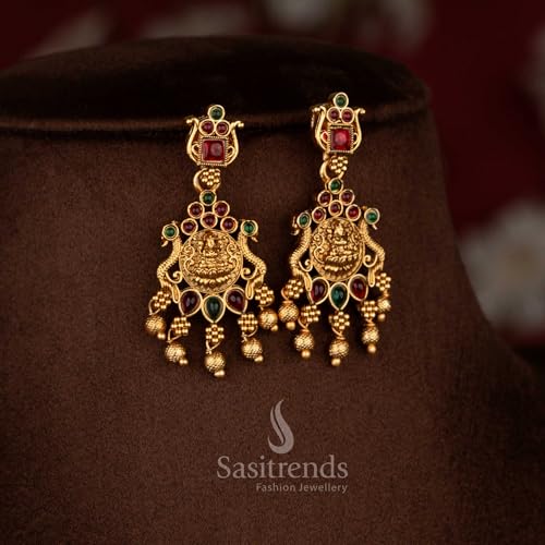 Image of Sasitrends Classic Matte Gold Plated Necklace Set For Women