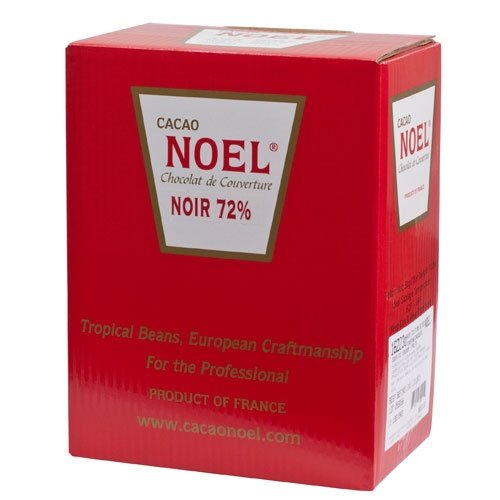 Noel Dark Chocolate Pistoles - Bittersweet 72%, Noir, 11 Pound