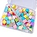 4 Claws Nail Sponge Metal Grabber with 100 Pcs Mini Replaceable Nail Sponges Blocks for Ombre Nail Art Sponges Nail Art Tools for Nail Supplies Nail Accessories (100Pcs Colour Sponge with Case+1 Pen)