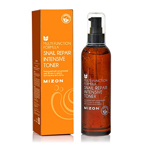 [Mizon] Tónico Facial con Extracto de Baba de Caracol (100ml) Hidratante, Regeneración intensiva de la piel, Antienvejecimiento, Antiarrugas, Filtrado de baba de caracol {Snail Repair Intensive Toner}