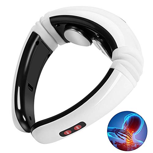 Massager Elettrico del Collo e della Schiena di impulso, massaggiatore Portatile della Vertebra cervicale Che riscalda Lo Strumento di Rilievo di Dolore Assistenza Sanitaria rilassamento